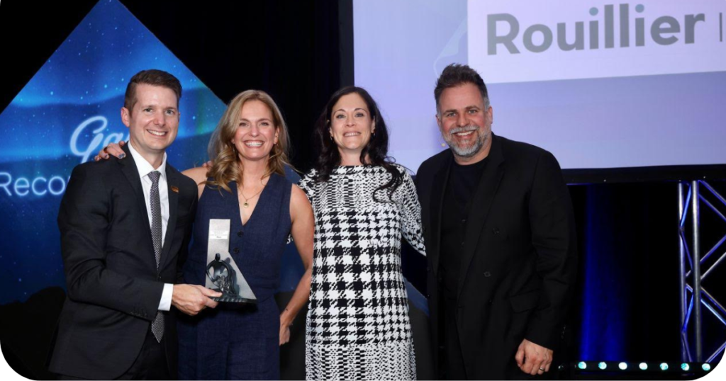 Manon Rouillier, présidente de Rouillier, Amélie Gagnon, directrice des opérations,  Gala Reconnaissance de l'association d'exploration minière du Québec